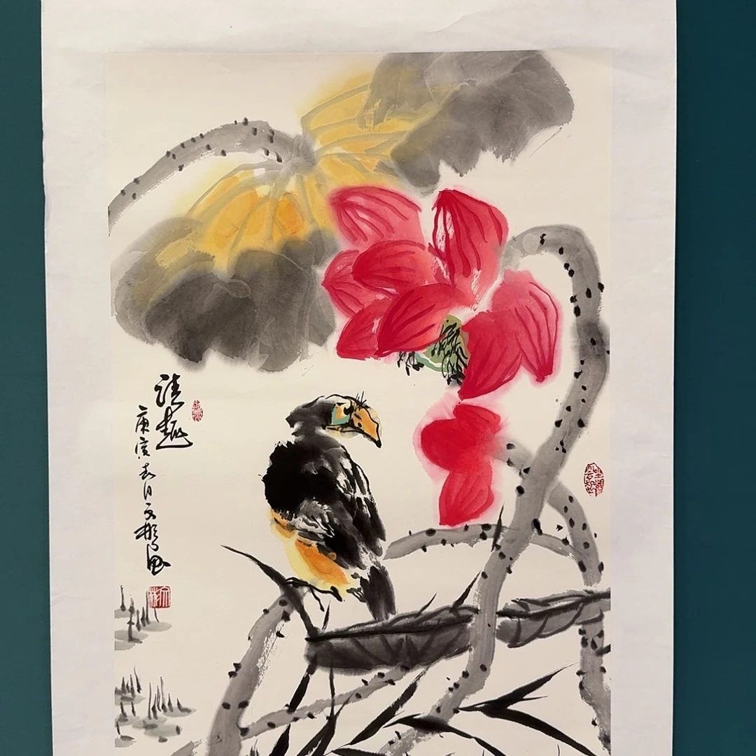 国画溥老师的作品