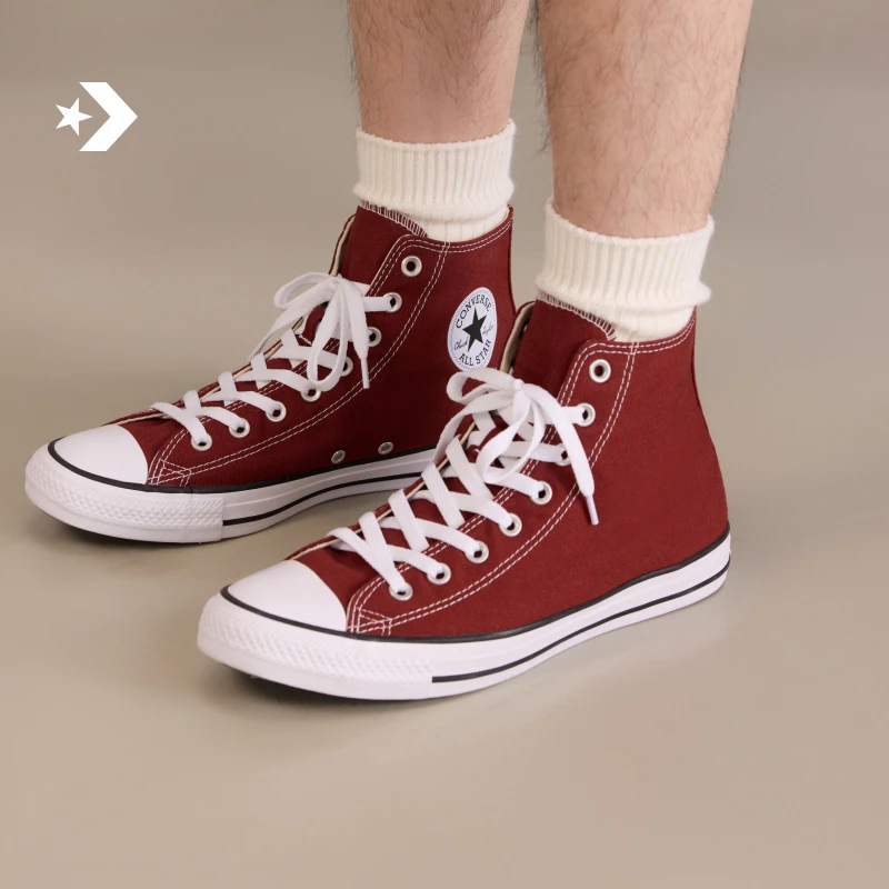 【流光风】匡威AllStar男女高帮休闲板鞋红色CONVERSE A13264C