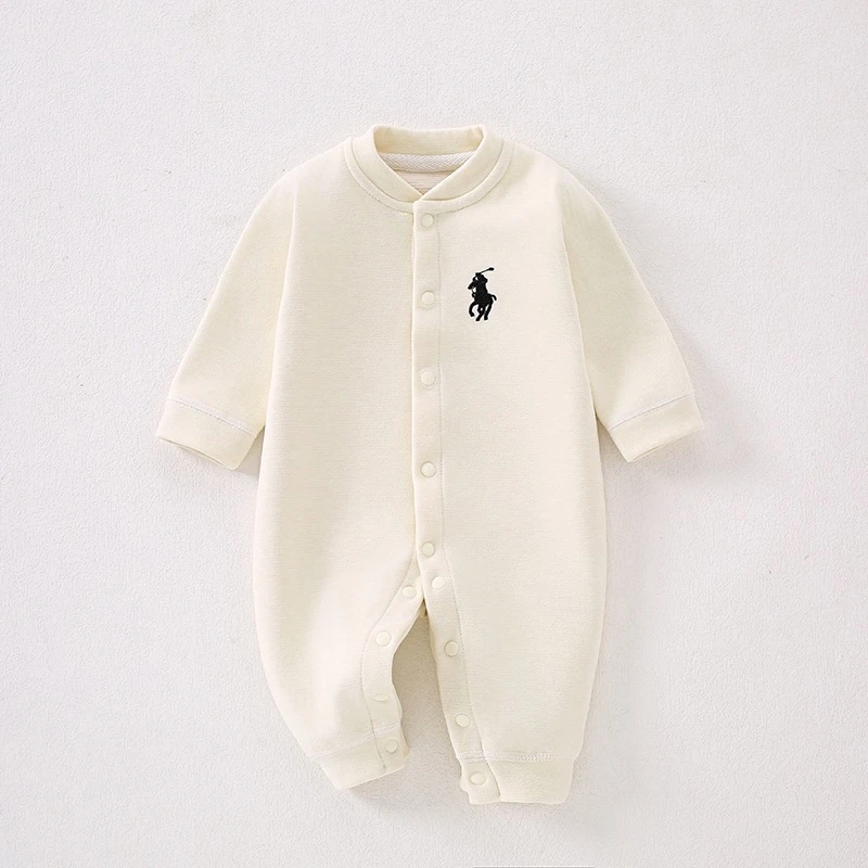 2025婴儿秋冬无骨连体衣宝宝哈衣家居服婴幼儿羊毛蚕丝长袖爬服