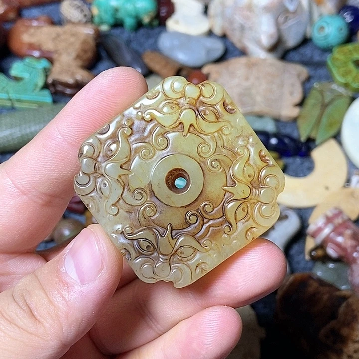 和田玉未镶嵌颈饰143