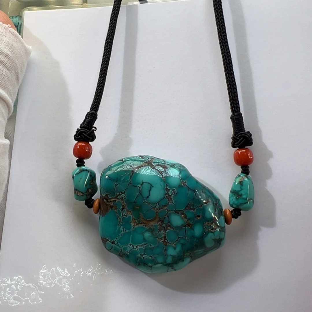 绿松石未镶嵌挂件