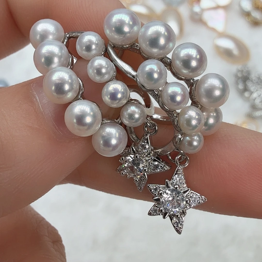 淡水珍珠未镶嵌耳饰