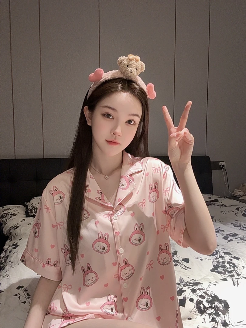 SIEOYJIEA/私迹大榕家【情侣拉布布短袖】时尚高定睡衣家居服