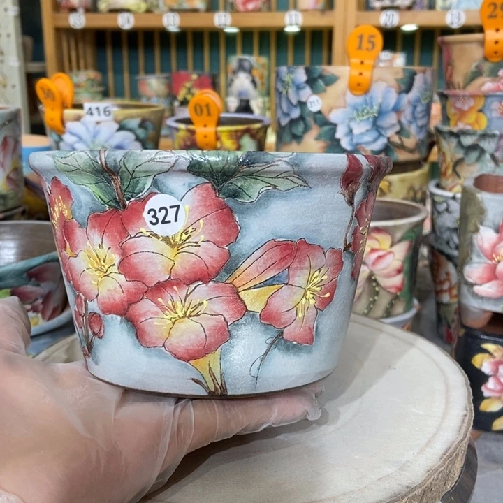 红陶景德镇艺术手绘作品