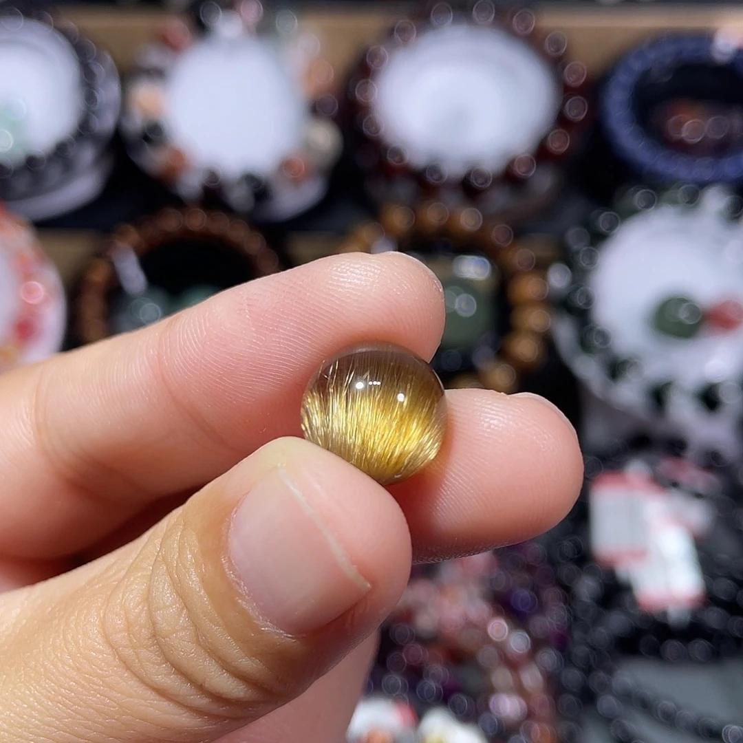 未镶嵌吊坠(不含链)水晶发晶单珠打孔不退不换