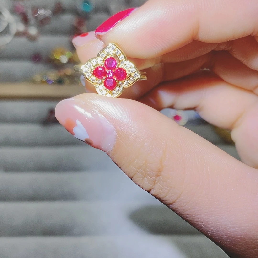 【闪购商品】芙蓉石戒指银S925镶嵌