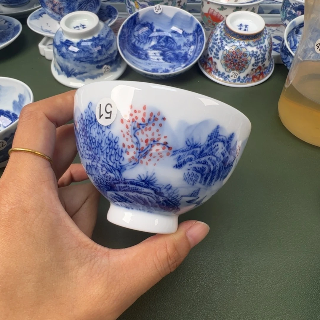 景德镇纯手工纯手绘茶具木木51