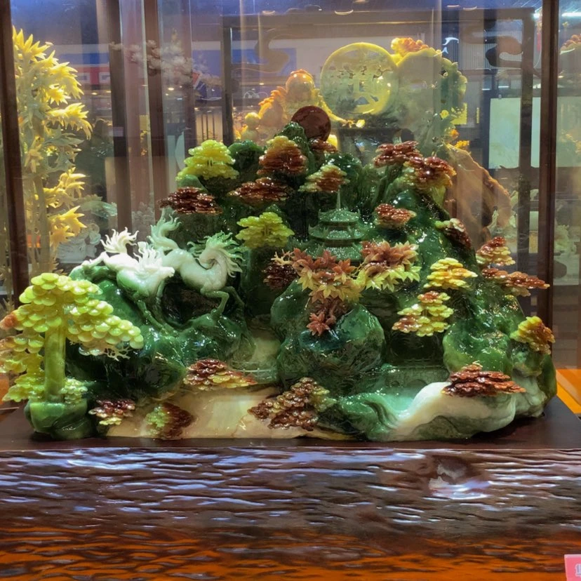 【闪购商品】未镶嵌蛇纹石玉摆件覆膜