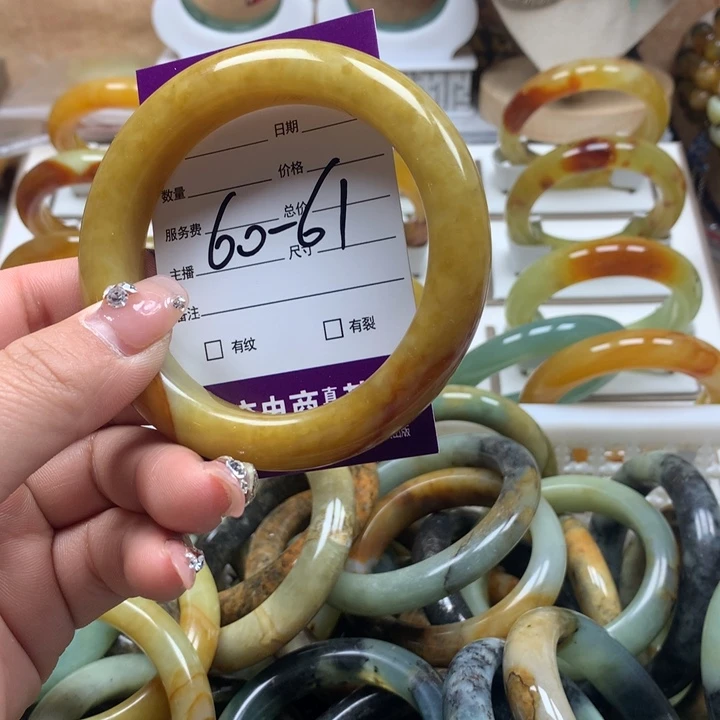 蛇纹石玉手镯未镶嵌雅*