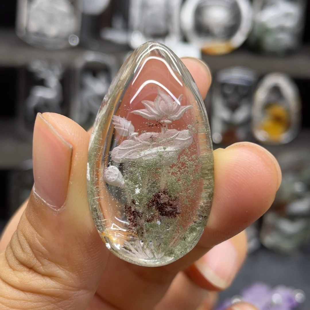 吊坠未镶嵌水晶荷花