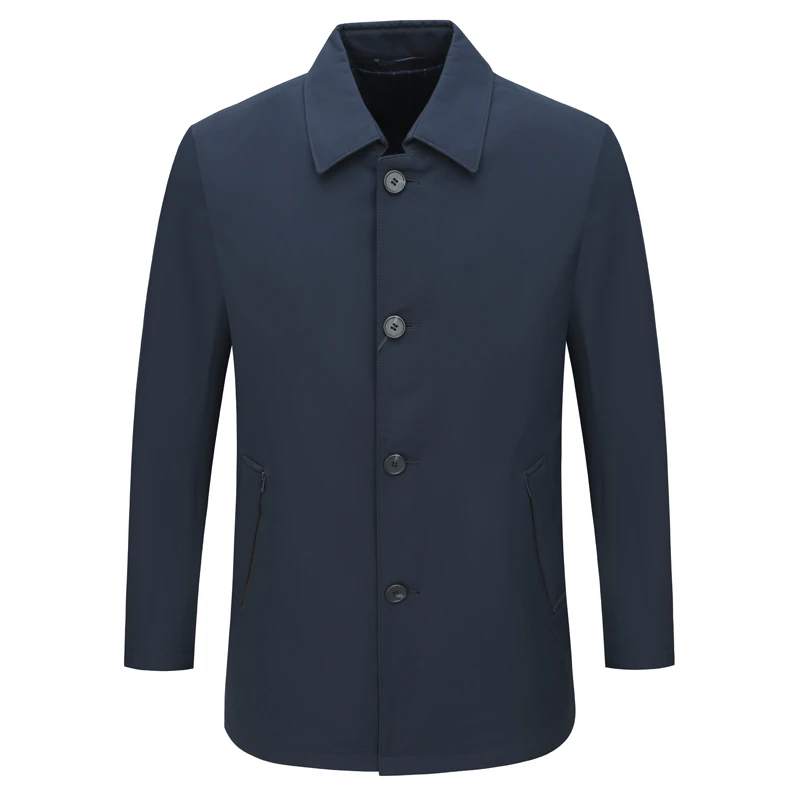 SF327路秋冬男式羽绒服 白鸭绒拉链商务休闲保暖防风外套时尚都市