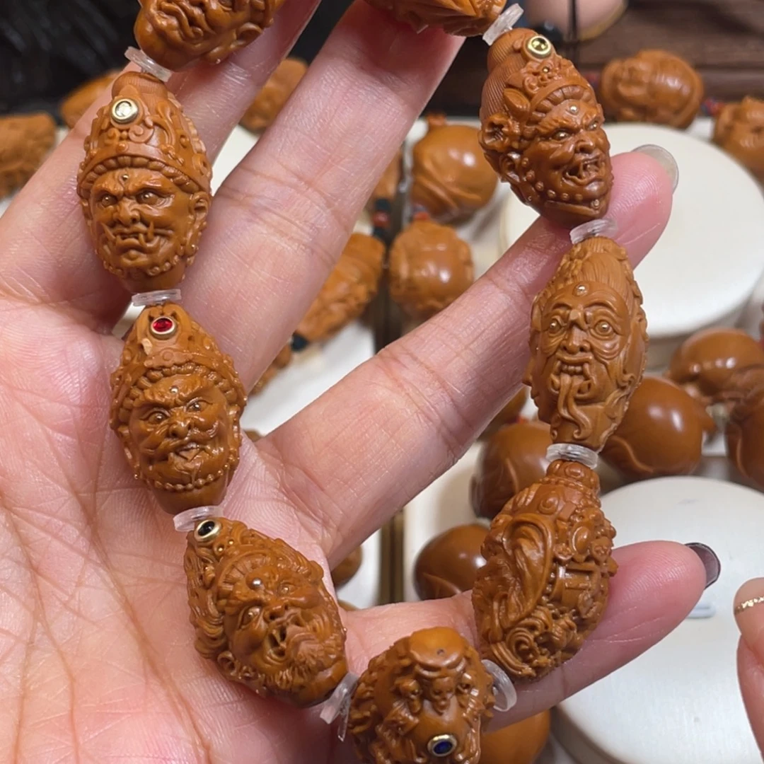 手串/手链橄榄核五色财神橄榄核手串
