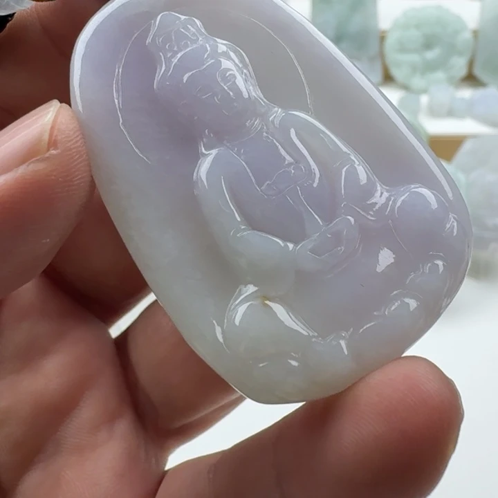 翡翠未镶嵌颈饰天然缅甸A货翡翠