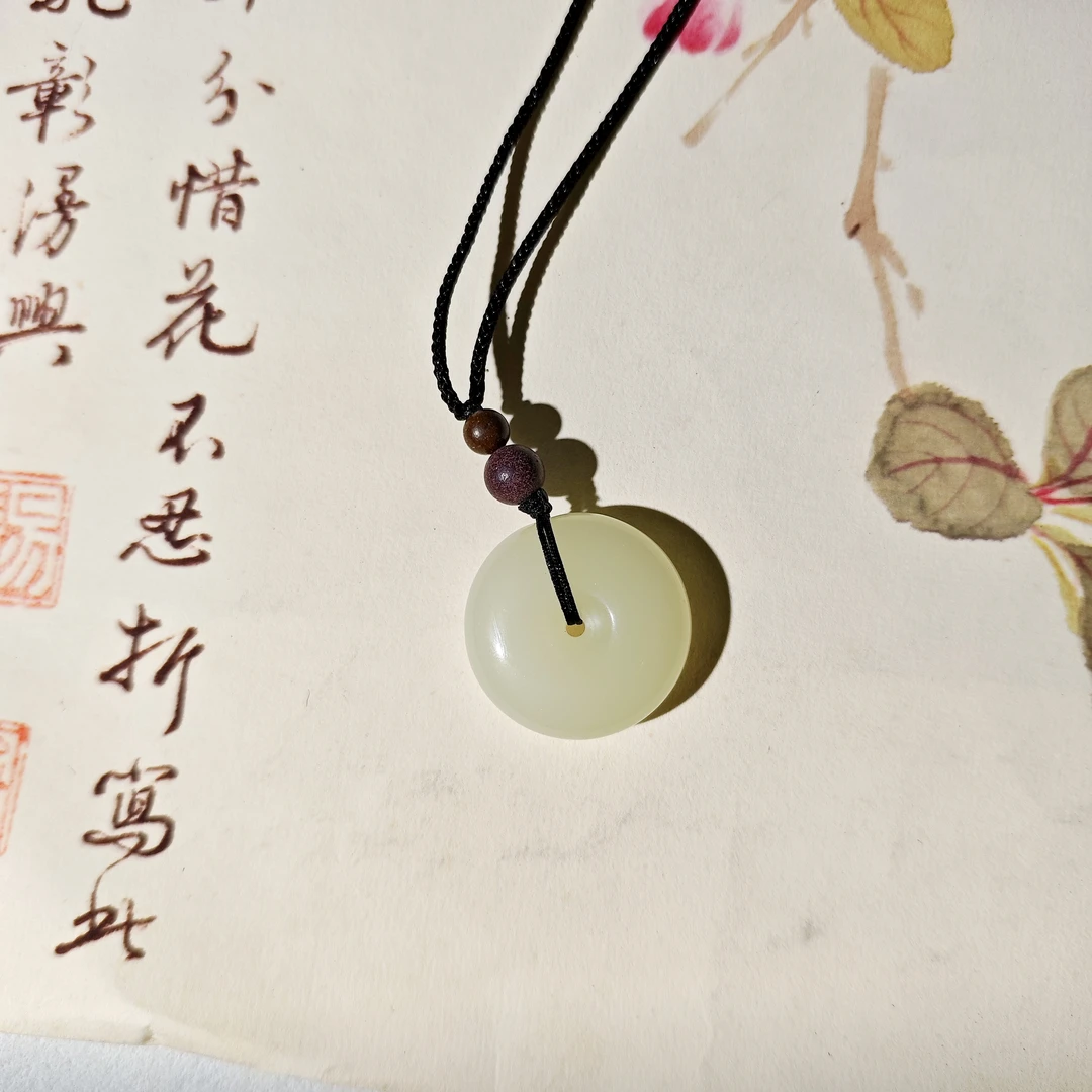 【真诚良】YX007甄选青海料和田玉平安扣非遗药香（紫气东来 鹅梨帐）