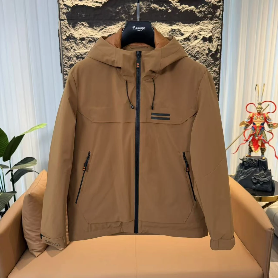 【VanJazny】新款高端男士潮流百搭时尚休闲简约羽绒夹克6085