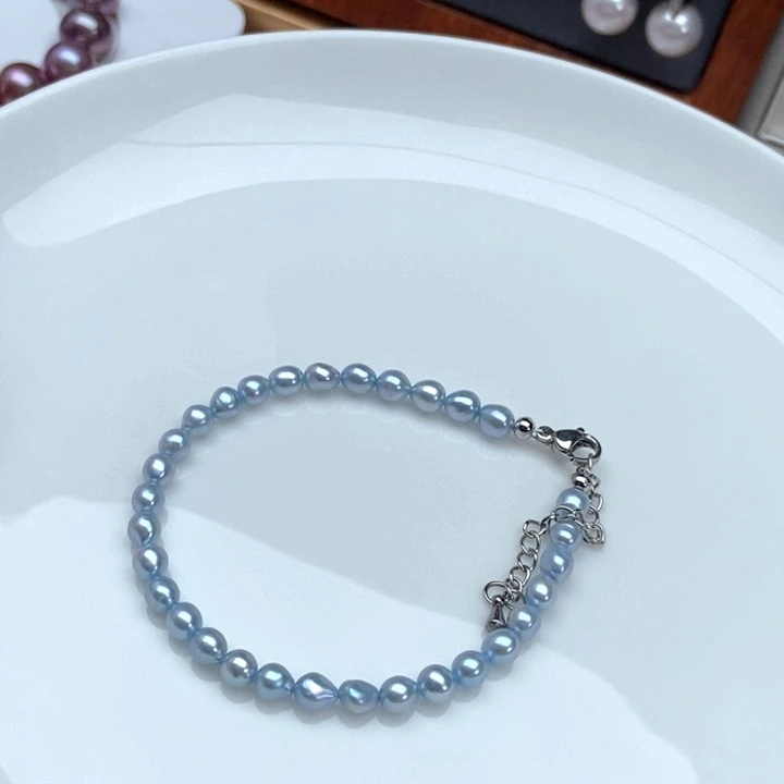 颈饰银S925镶嵌淡水珍珠