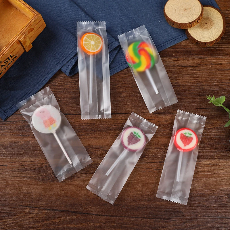 纸棒手工棒棒糖包装袋雪梨水果棒棒糖密封袋棒棒糖独立包装袋
