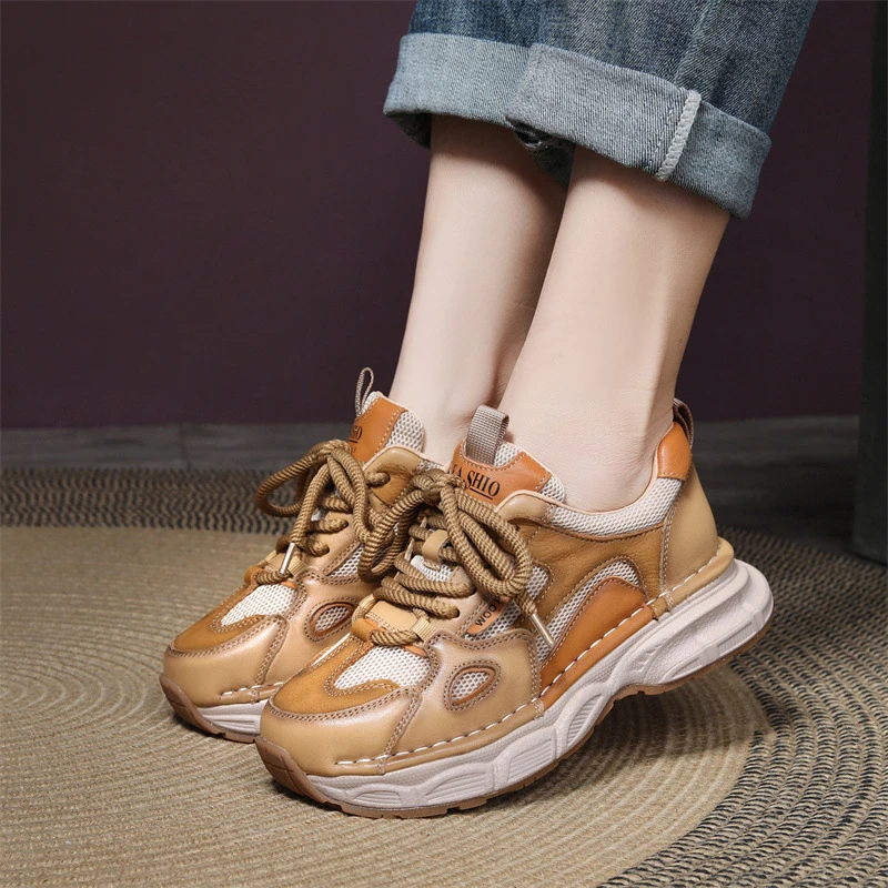 2025新款春夏潮款老爹鞋女显瘦百搭增高爆款透气休闲时尚运动鞋子