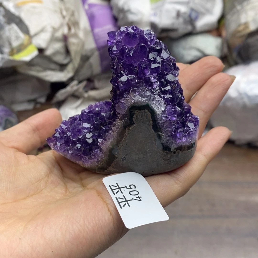紫晶珠宝半成品未镶嵌