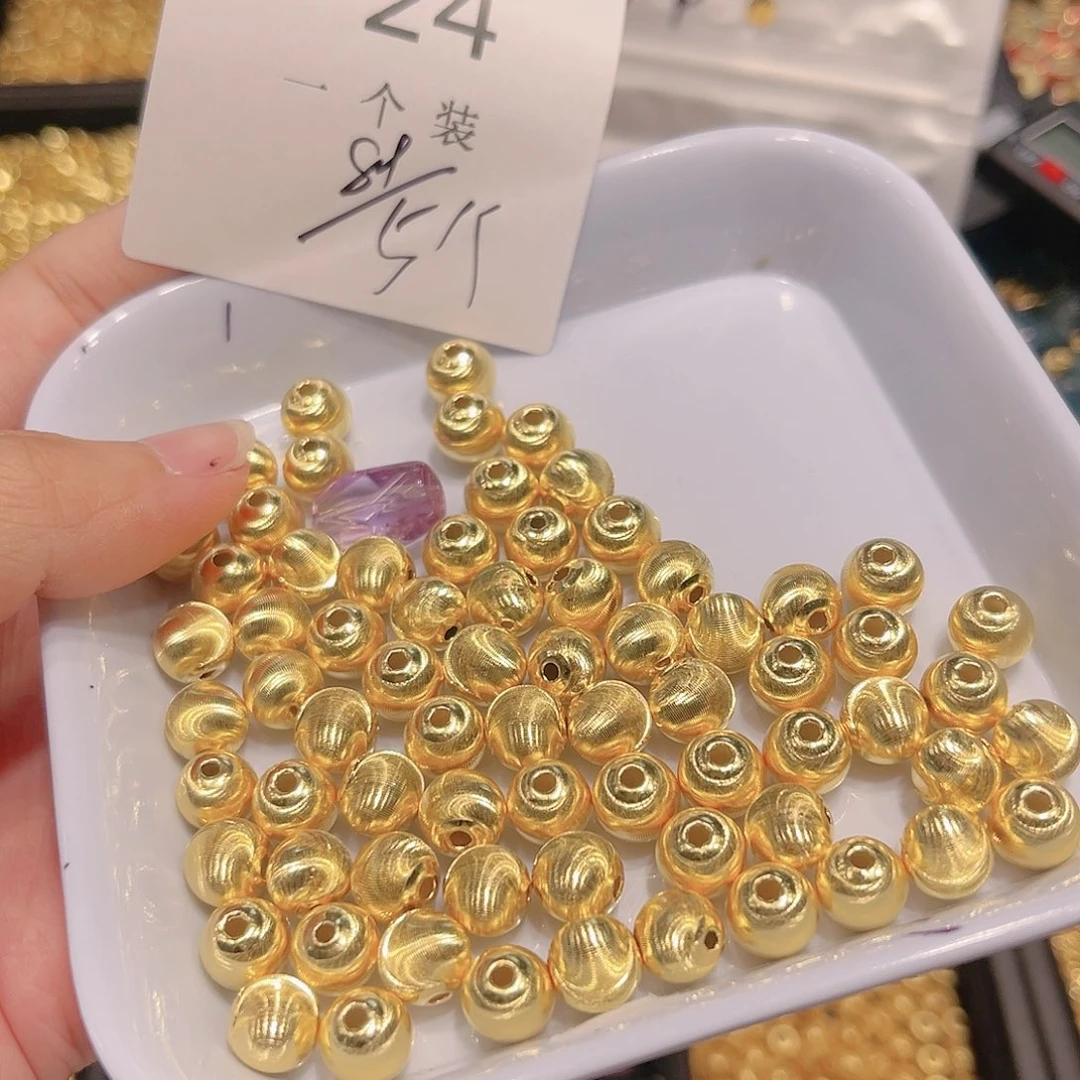 紫晶珠宝半成品银S925镀金镶嵌24