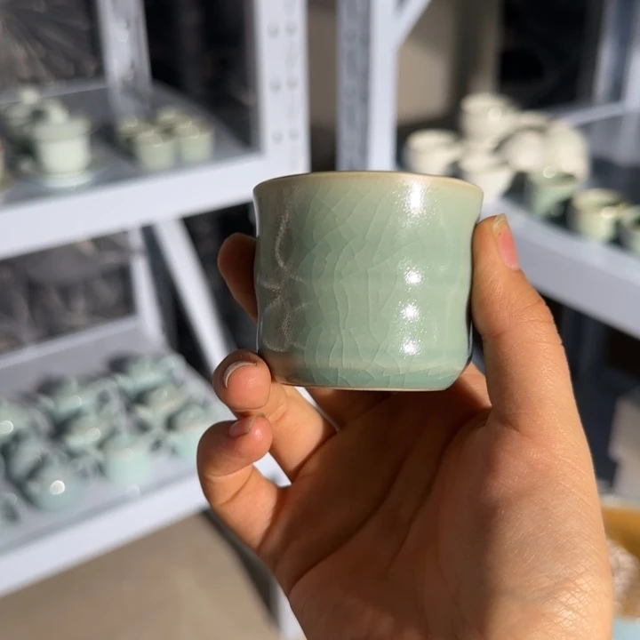 微瑕仿古竹节杯60容量