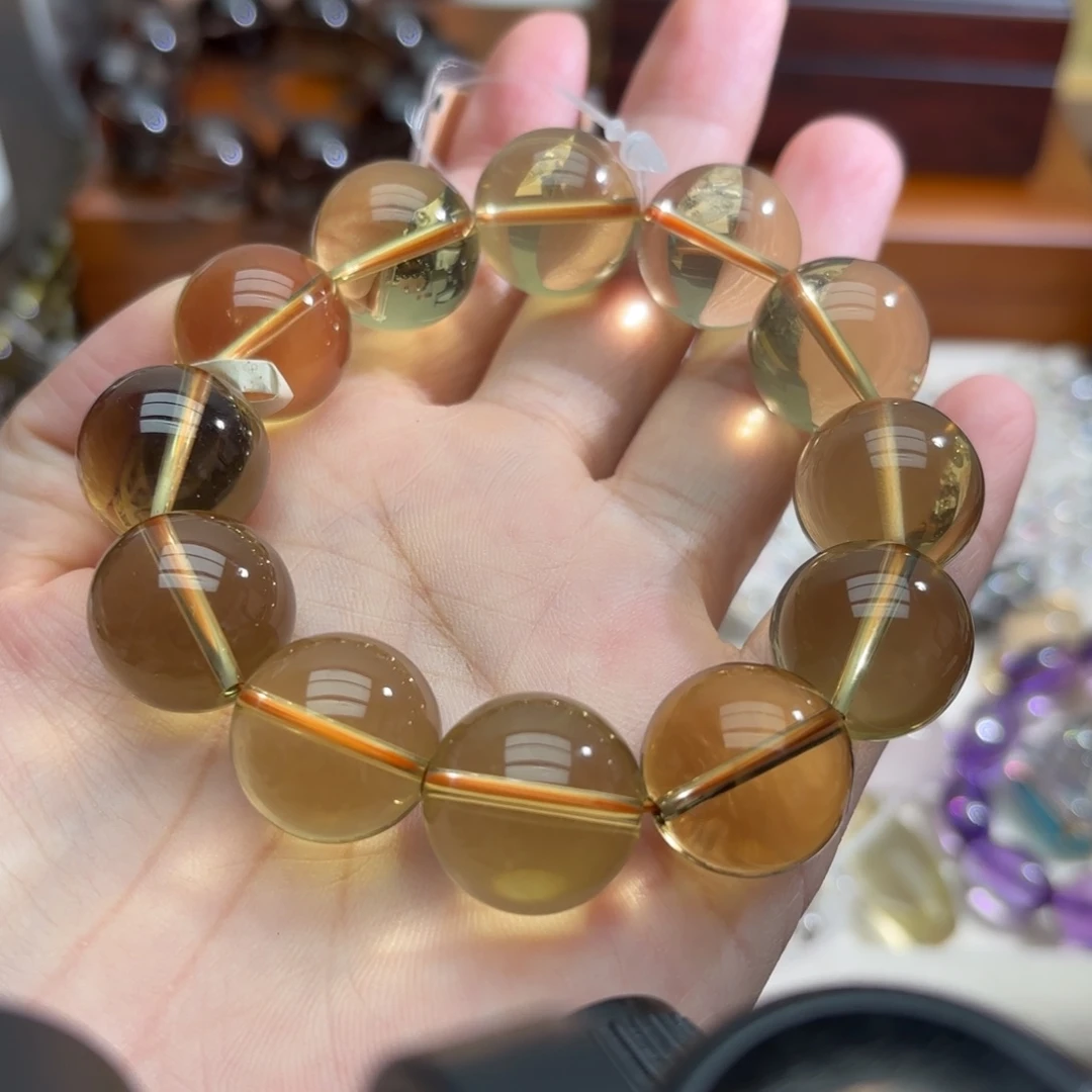 未镶嵌手链水晶黄水晶