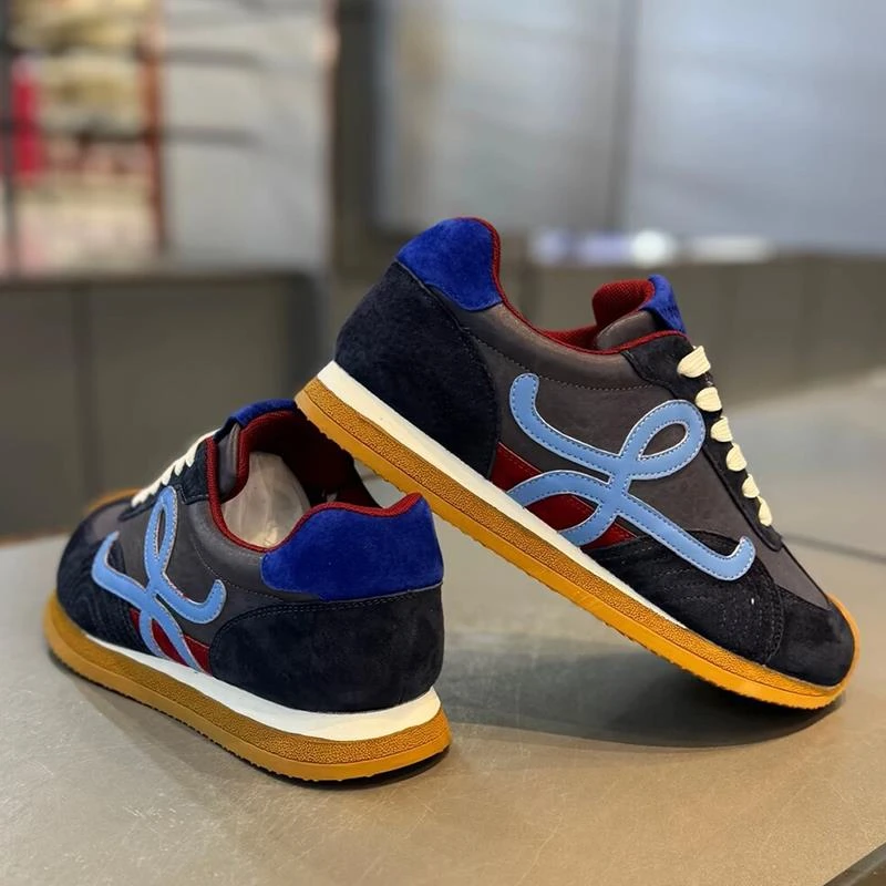 男鞋2025秋季新款时尚百搭厚底低帮板鞋真皮系带小众韩版休闲鞋潮