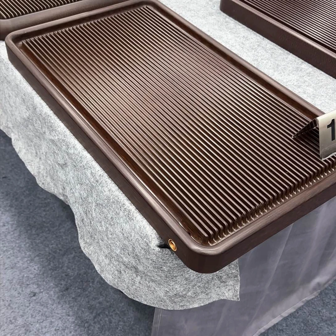 求*70405紫色电木茶盘直边