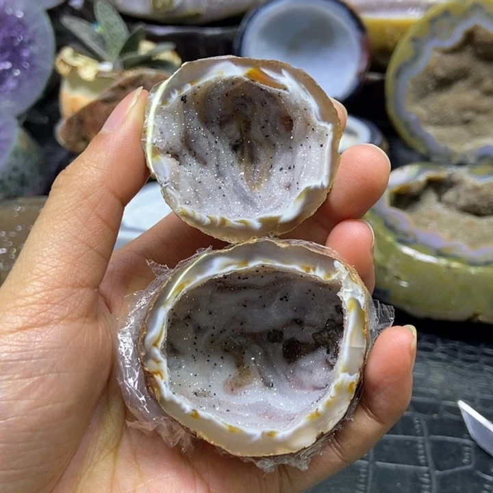水晶蚕丝盆未镶嵌