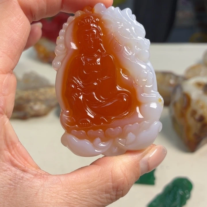 玛瑙/玉髓未镶嵌吊坠(不含链)