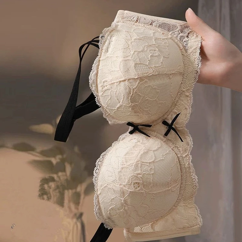 蕾丝大胸显瘦胸款大码内衣女秋冬收副乳防下垂调整型文胸罩胖MM