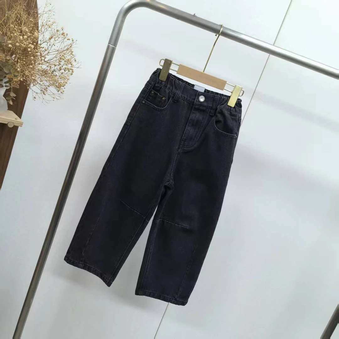 【1077】黑色牛仔裤B7-3