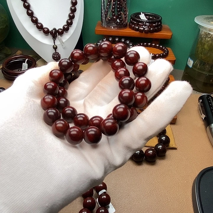 精***鹏檀香紫檀（小叶紫檀）手串/手链原汁原味1.2