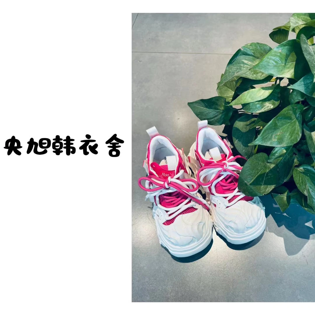 央旭韩衣舍 网面透气双鞋带贝壳头溶解鞋