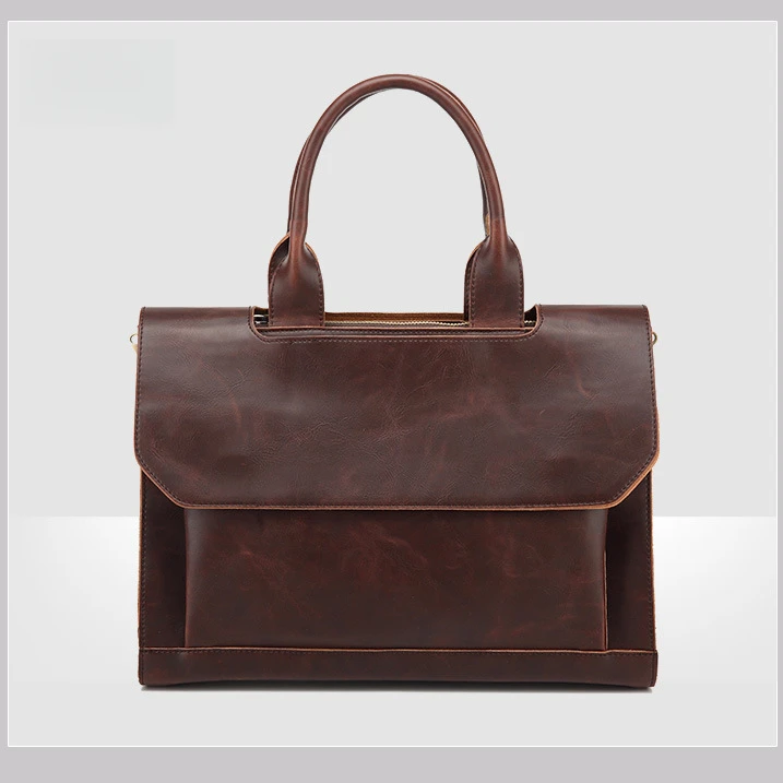 韩版男包潮男包复古单肩包公文包手提商务斜挎包出行搭配