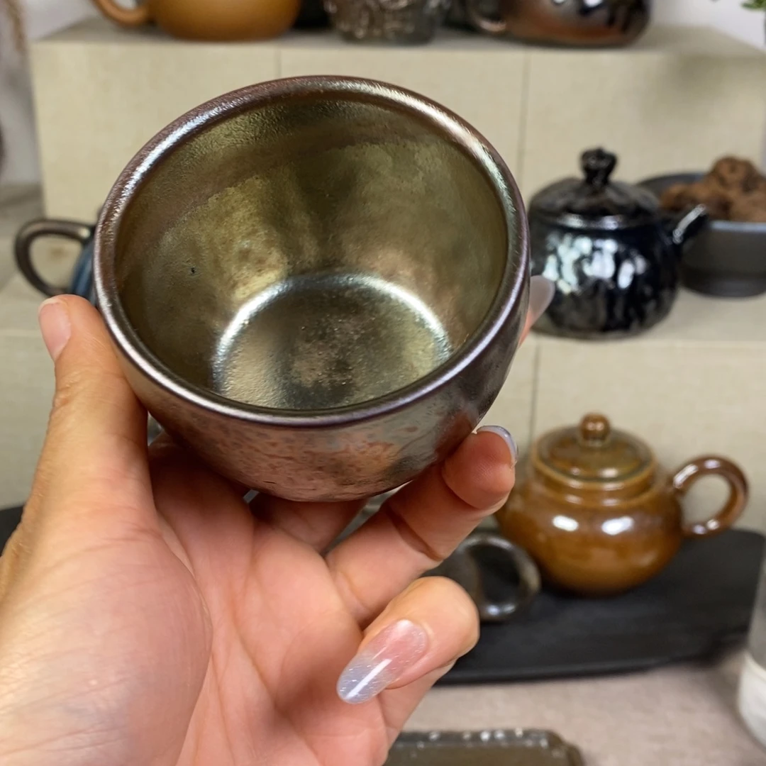 军***临建水紫陶柴烧主人杯