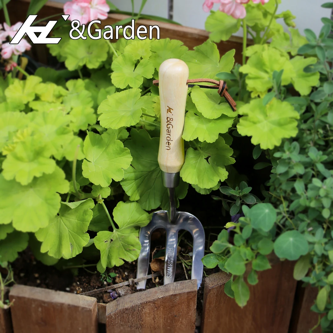 园艺工具不锈钢铲圆铲尖铲三叉铲种菜家用小铲子松土