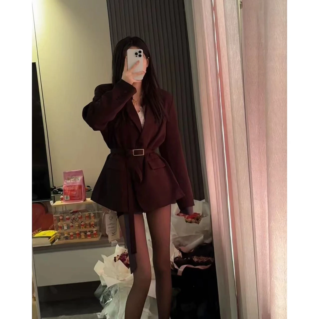 DAMAI韩版时尚宽松休闲气质西装外套女春秋百搭小西服