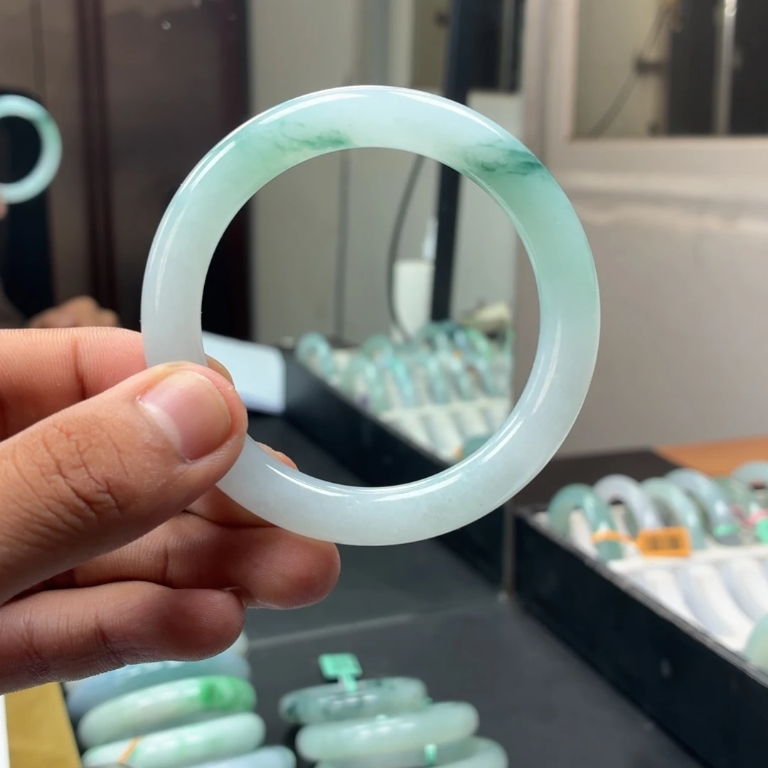 翡翠未镶嵌手镯翡翠手镯20号