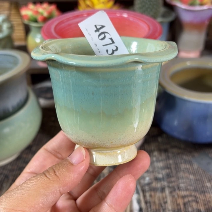 口6高7 手工花盆满30包邮