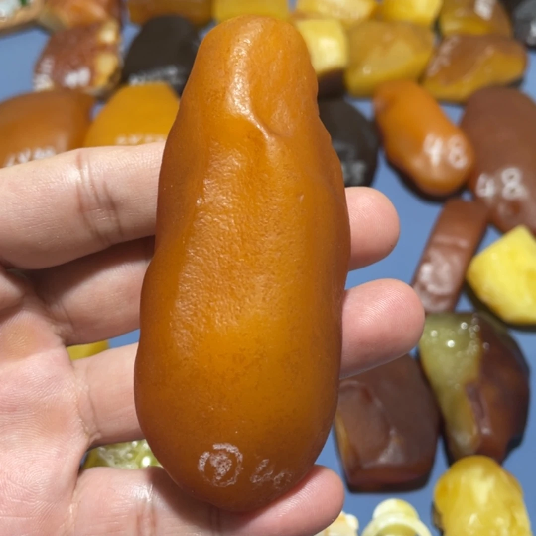 未镶嵌定制蜜蜡手把件