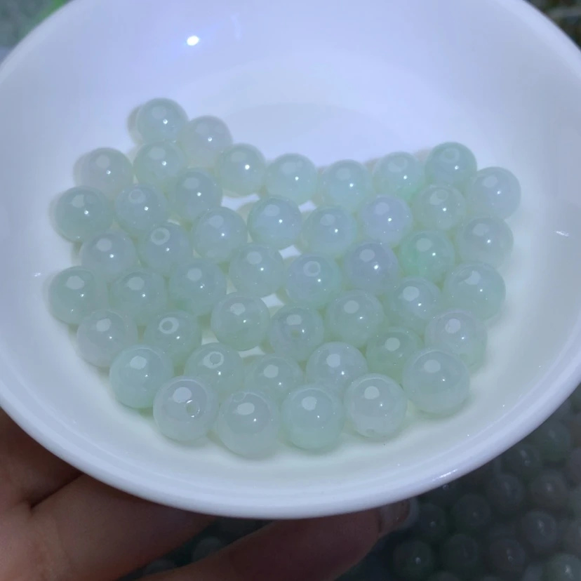 【闪购商品】未镶嵌手链翡翠卡8.7冰珠子20颗