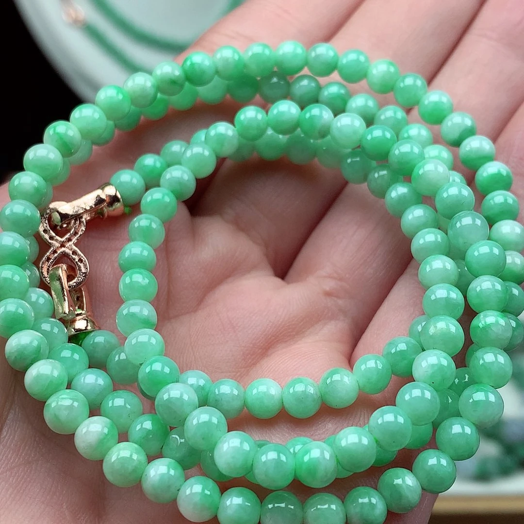 翡翠未镶嵌项链翡翠