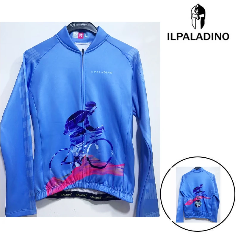 SQ 63【蓝单车加绒长袖女士】ILPALADINO骑行服春秋冬户外