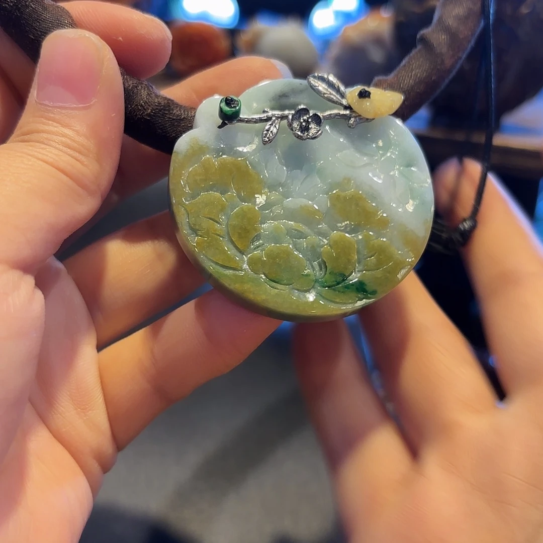 翡翠未镶嵌颈饰原创