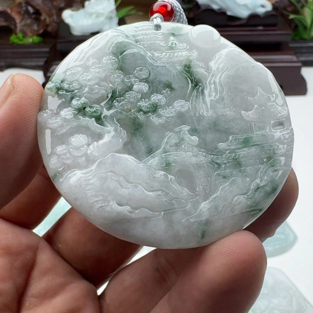颈饰未镶嵌翡翠天然缅甸A货翡翠