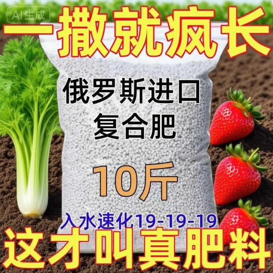俄罗斯进口有机肥复合肥硫酸钾肥蔬菜化肥花肥料果树颗粒肥AQI71