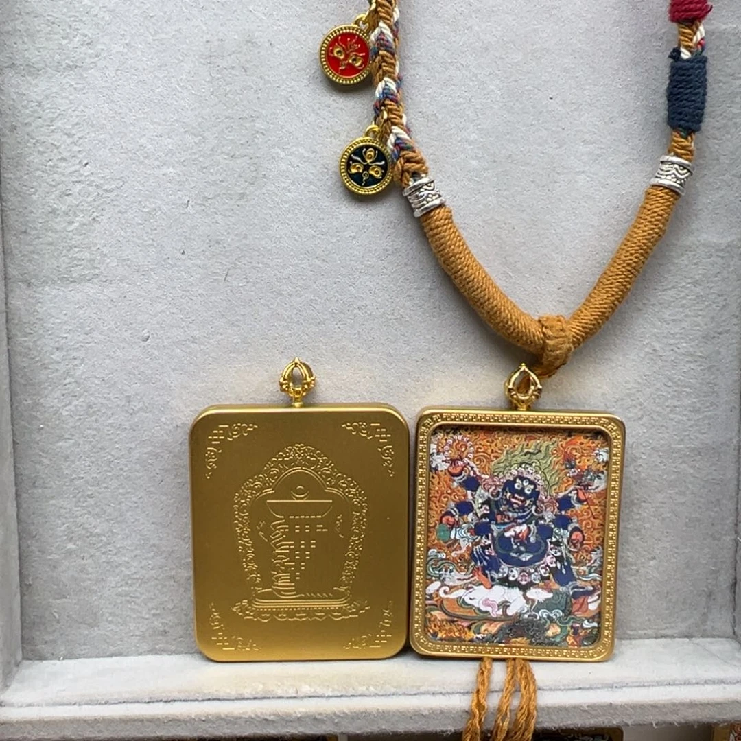 吊坠Q*欣铜单面大黑天绳子10号