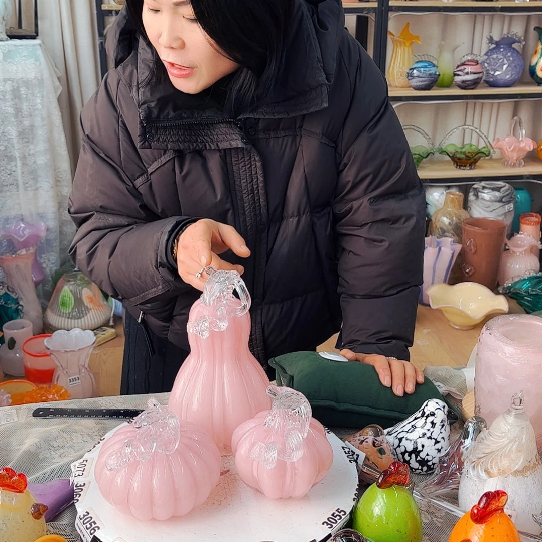 一套3个福瓜家悦琉璃工艺品福利