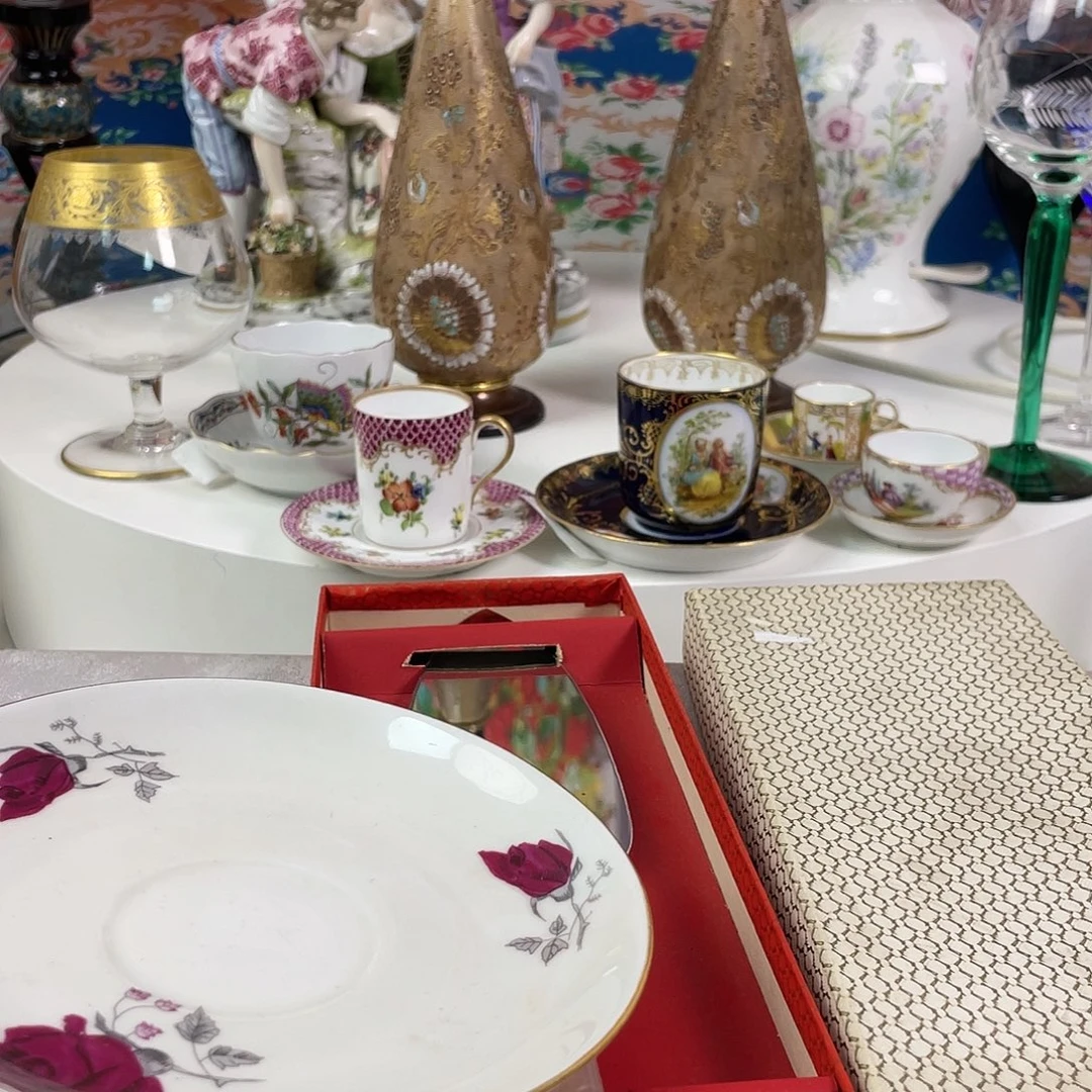 瓷器欧瓷咖啡杯水晶杯